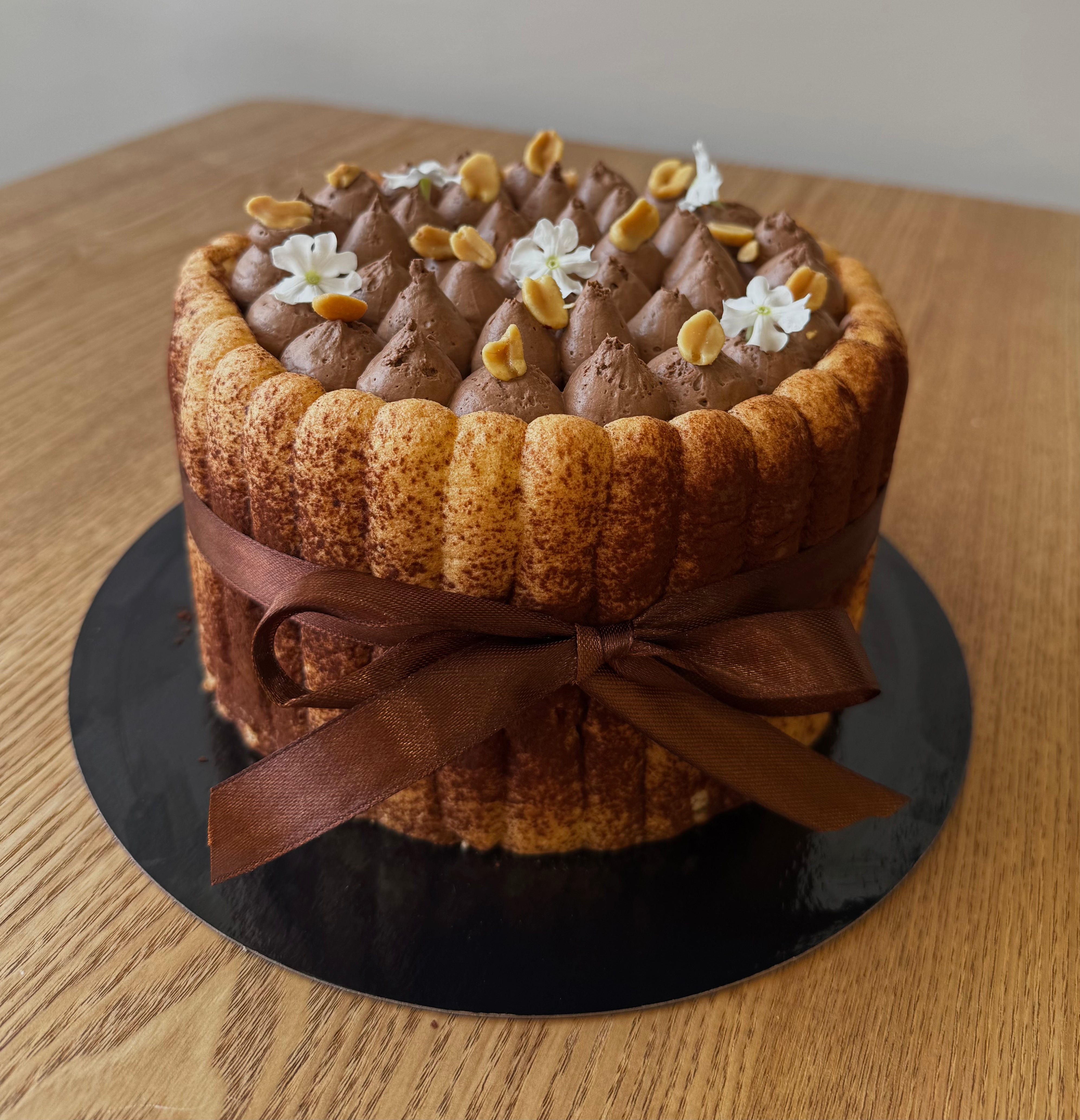 Charlotte Chocolat Caramel Cacahuète